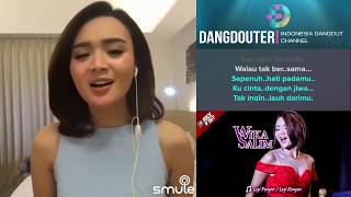 Gerimis melanda hati Duet WikaSalim karaoke bareng artis