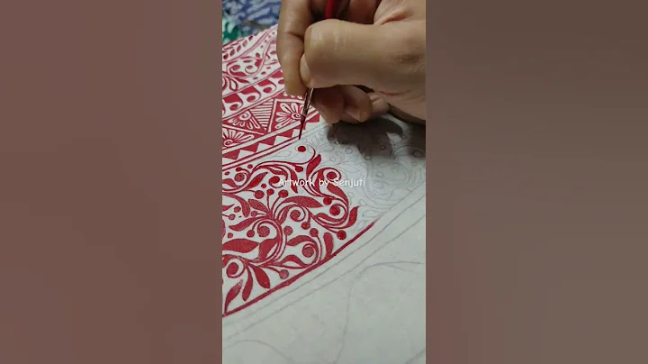 #shorts new fabric art #youtube #art #fabricpainting #embroidery #fabricart #fashion #fabriccrafts