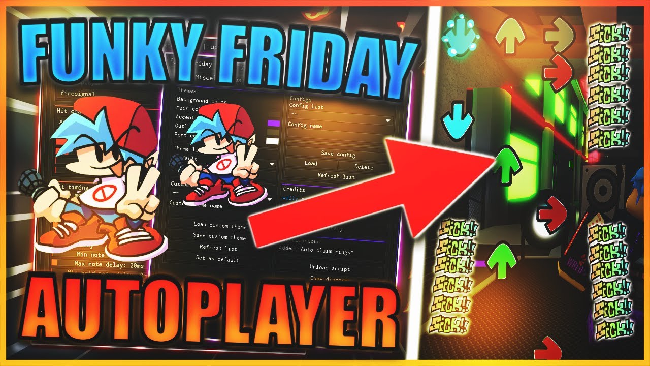 🦔UPDATED] Funky Friday Script / GUI Hack, Auto Player + Infinite Points