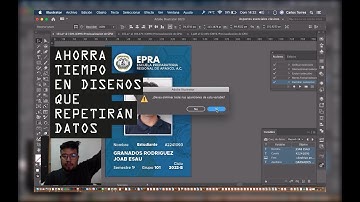 Uso de variables: diplomas, constancias y credenciales: automatizar datos y diseño en Illustrator