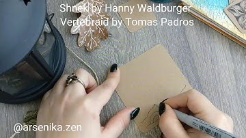 Zentangle. Shnek by Hanny Waldburger. Vertebraid by Tomas Padros.