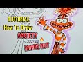 TUTORIAL on How to Draw Anxiety from "INSIDE OUT"