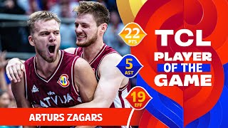 Arturs Zagars (22 PTS) | TCL Player Of The Game | FRA vs LAT