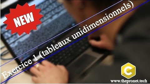 Exercice 1 (tableaux unidimensionnels) en C