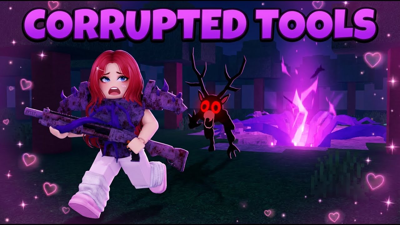 Surviving HARD MODE using CORRUPTED TOOLS in 99 NIGHTS IN THE FOREST