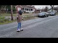 wookrays electric skateboard 1st ride