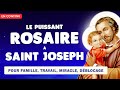 🙏 PUISSANT ROSAIRE à SAINT JOSEPH en continu 🙏 4 CHAPELETS
