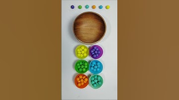 Color Sorting ASMR 😈💚🐞 Reverse Video #satisfying #marblehero