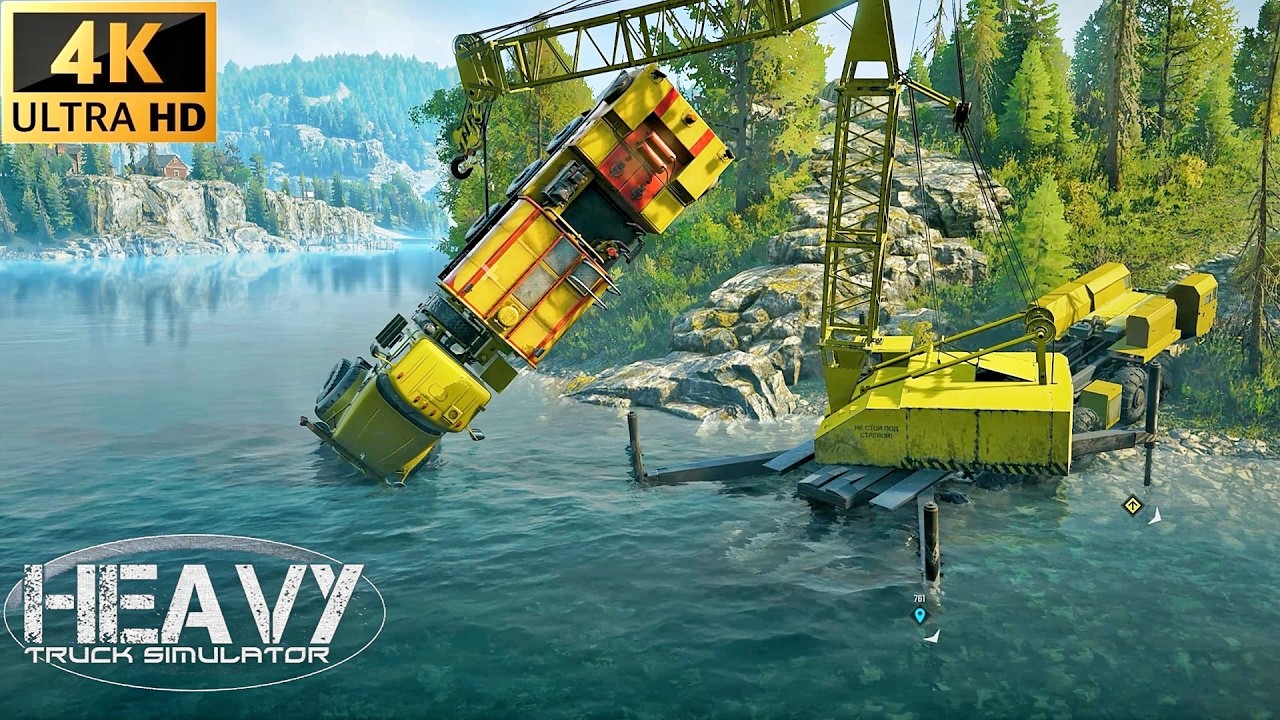 SnowRunner Mods Crane || Heavy Crane [4K Graphics 60FPS]