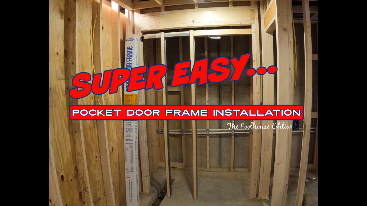 Super Easy pocket door frame installation YouTube