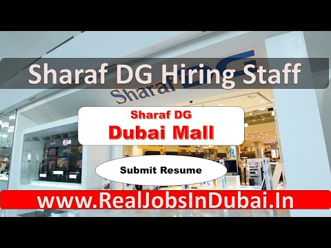 Sharaf DG Jobs In Dubai Mall – UAE 2020