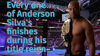 Every Anderson 'The Spider' Silva finish during his title reign