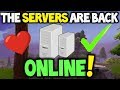 When Do Fortnite Servers Come Back Online