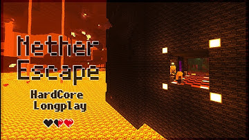Minecraft hardcore longplay nether escape💀【4K】 No commentary