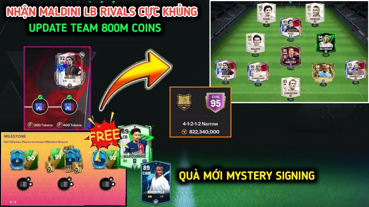NHẬN MALDINI LB ICON RIVALS SỚM LẮP GHÉP VÀO ĐỘI HÌNH 800 TRIỆU | QUÀ ...