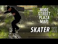 One of the BIGGEST Street Plazas in SKATER XL