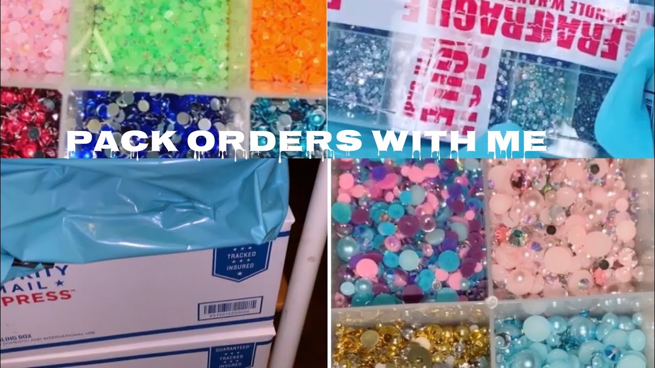 ENTREPRENEUR LIFE: Ep 9 Pack Orders With Me! (Bling/Rhinestone Kits, Starter Kits, Custom Packaging)