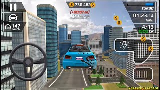 Car Driving Simulator - Stunt Ramp: Smash Car Hit - Blue TURBO ZRX CAR - Android GamePlay 3d screenshot 2