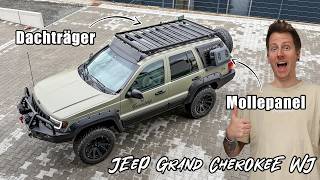 Der Jeep bekommt einen Front Runner Dachträger &amp; Mollepanels! Grand Cherokee WJ Overlander