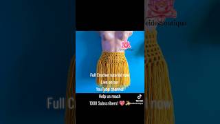 Crochet Skirt Tutorial Live