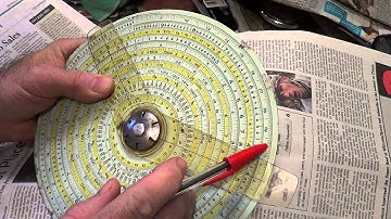 00289 ci inverted  circular slide rule