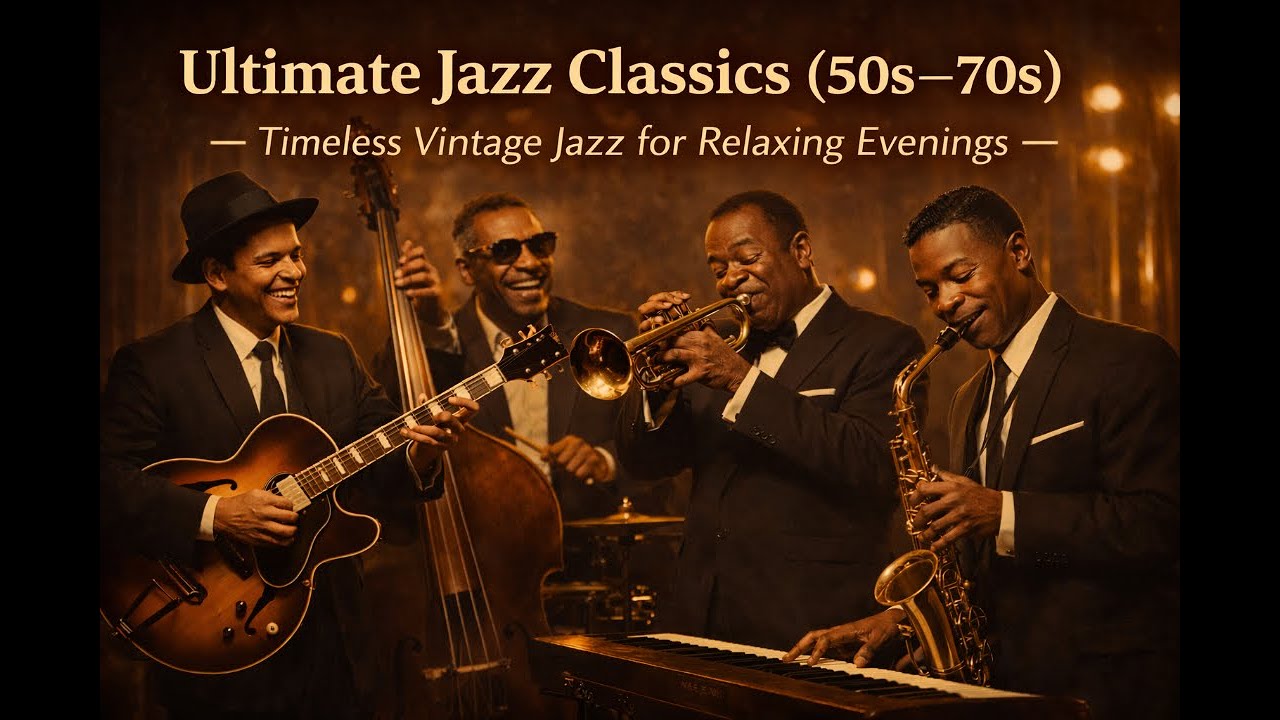 Moonlight Jazz Lounge -Ultimate Jazz Classics (50–70s) | Timeless Vintage Jazz for Relaxing Evenings