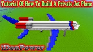Details Minecraft Tutorial Of How To Build A Private Jet,Plane Update