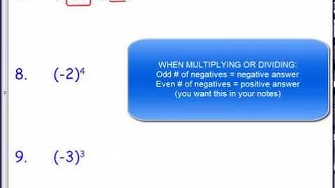 Multiplying and Dividing Integers