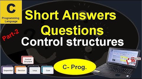 Control structures in C Short answer questions part 2|C programming MCQs for online exam NET/SET/PET