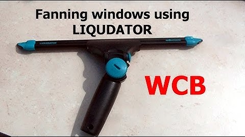 WINDOW CLEANING   ✅FANNING WINDOW USING MOERMAN SQUEEGEE HANDLE WITH NEW LIQUIDATOR CHANNEL