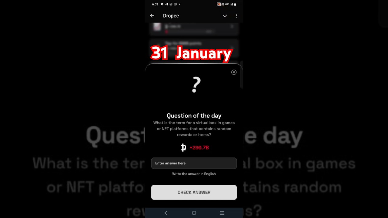 What is the term for a virtual box in games or NFT platforms that contains random rewards or items?