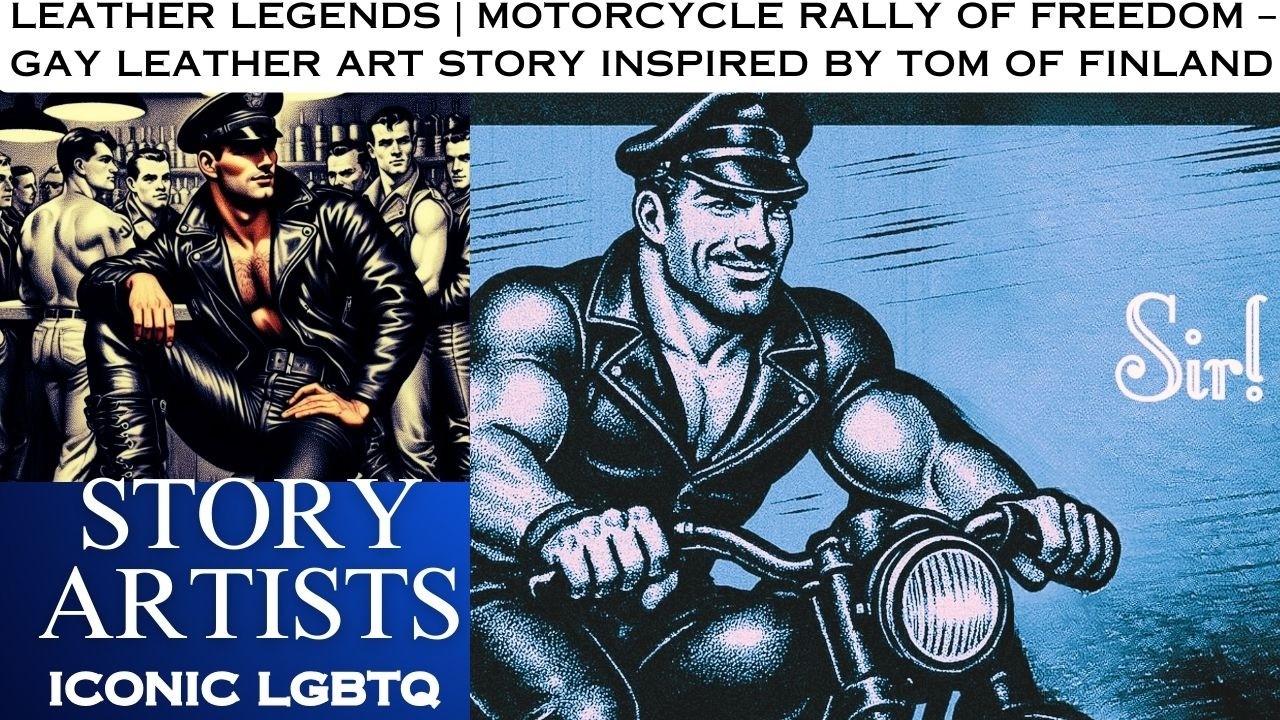 Gay Leather Legends Motorbike Rally of Freedom Tom of Finland Inspired Gay Leather Art Story