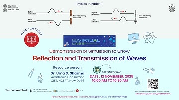 Demonstration of Simulation to Show Reflection and Transmission of Waves