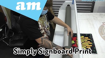 Simply Printed Signboard Make by Large Format Printer Printed Vinyl with Lamination on ABS Board