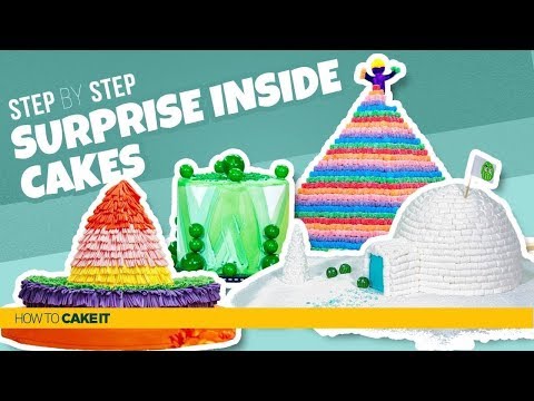 4 Awesome SURPRISE INSIDE Cakes | Secret Chamber Cakes | How To Cake It | Yolanda Gampp