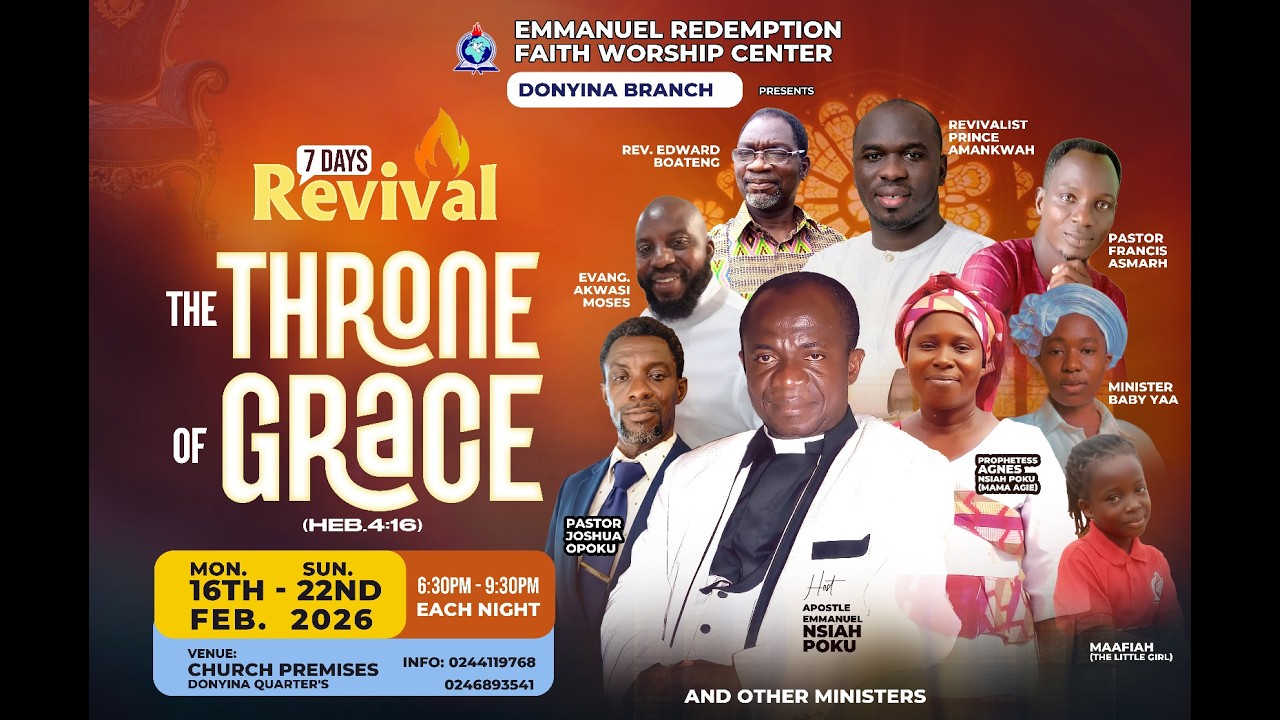 THRONE OF GRACE ( DAY 3 ) EVENING // EVANGELIST PRINCE AMANKWAH