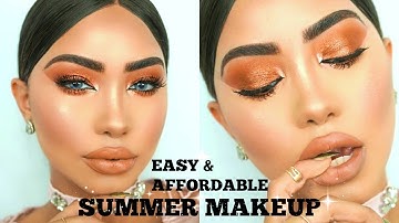 EASY & AFFORDABLE SUMMER MAKEUP TUTORIAL | Melly Sanchez
