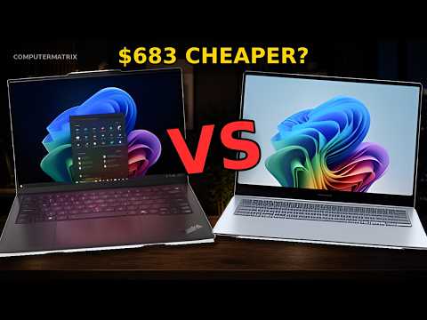 Lenovo ThinkPad X1 Carbon Gen 14 vs Samsung Galaxy Book 4 Edge 14 comparison video thumbnail