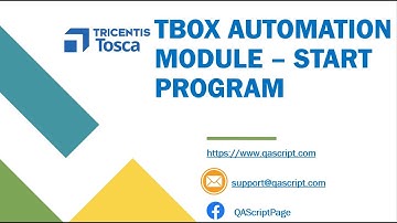 Tosca Tutorial | Lesson 14 - Use TBox Start Program | Open Application | Executable File |