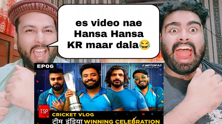 Cricket Vlog E06: Team India Winning Celebration | Pandya Vlog  | TSP | Pakistani Reaction