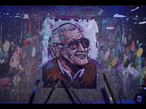 Painting Stan Lee Live - Art Life Live With Garibaldi