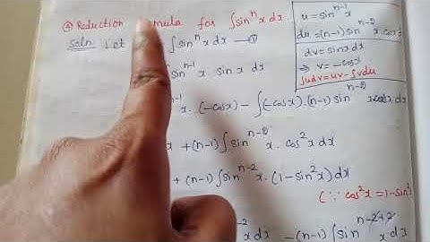 reduction formula 4 # integral calculus # TAM3A # explained in tamil