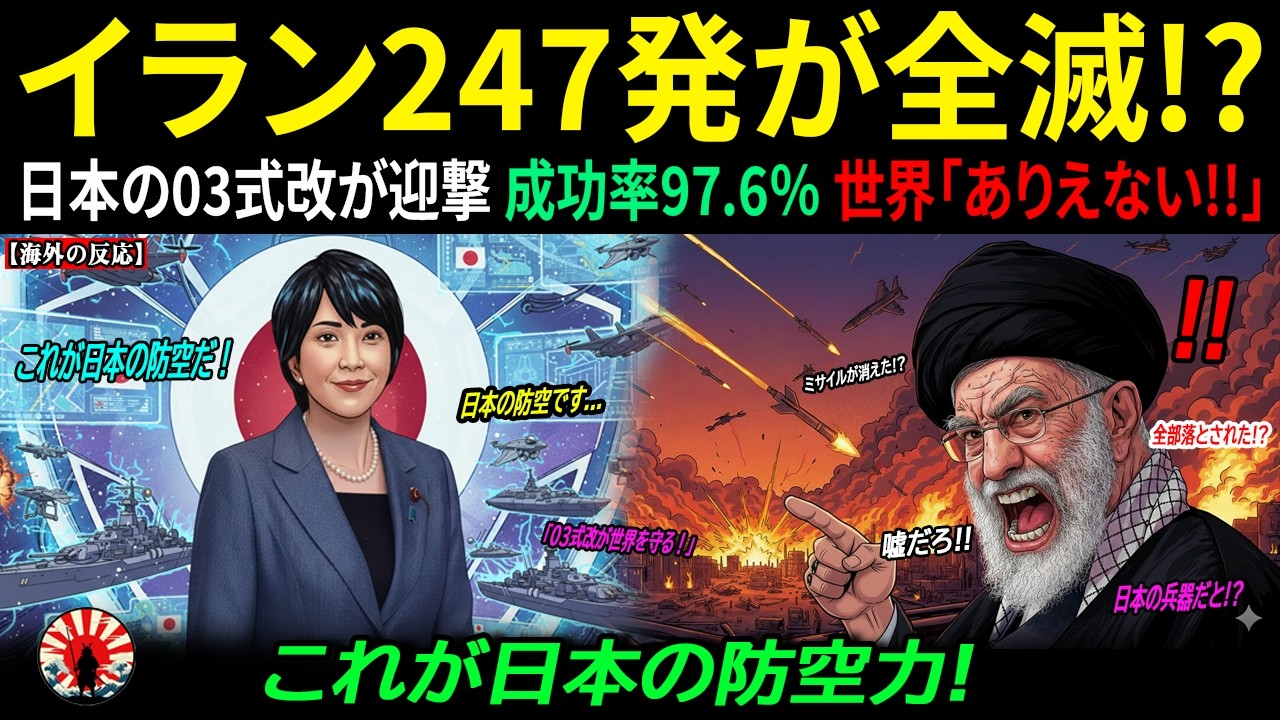 【海外の反応】イランが数百発を発射…しかし日本の03式改がすべて空中迎撃！その光景を見たUAE高官が思わず漏らした衝撃の告白とは ｜海外感動ストーリー｜AI物語