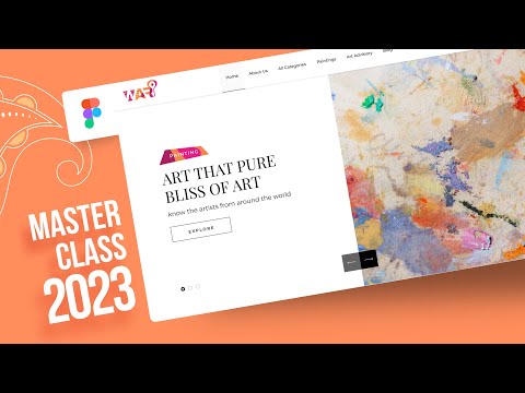 Art Gallery website design masterclass 2023 in Hindi using Figma.#figma #webdesign #uidesign