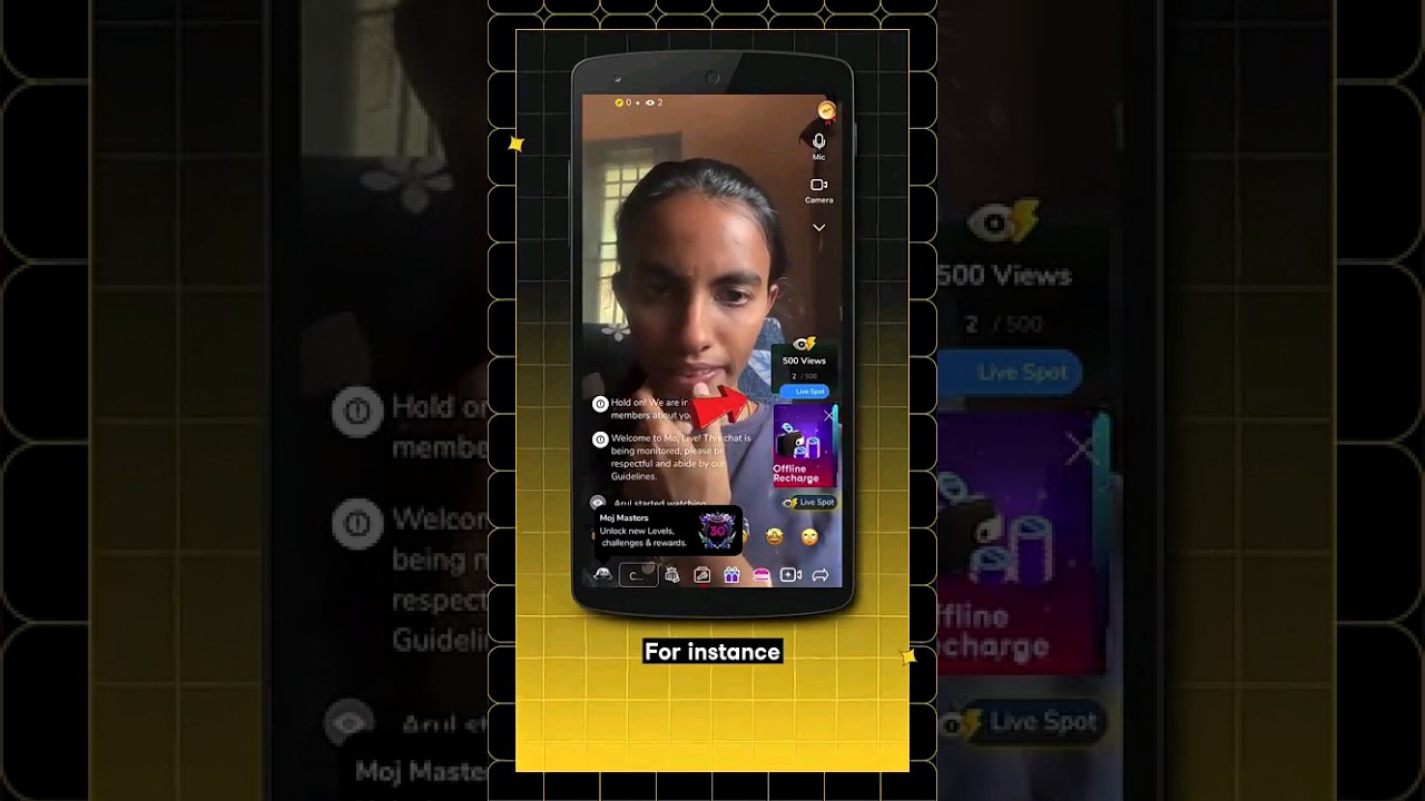 moj live per views kaise sabse jyada wala 