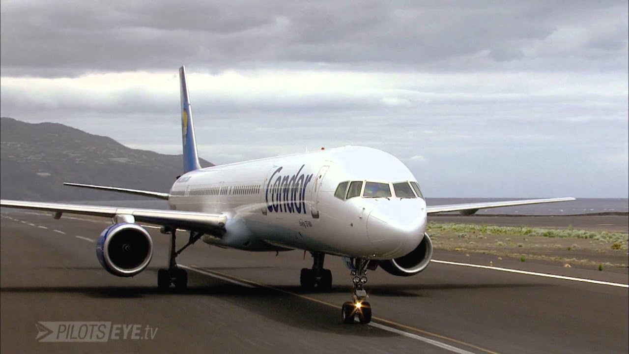 PilotsEYE.tv - SPC | La Palma Boeing 757 Condor 