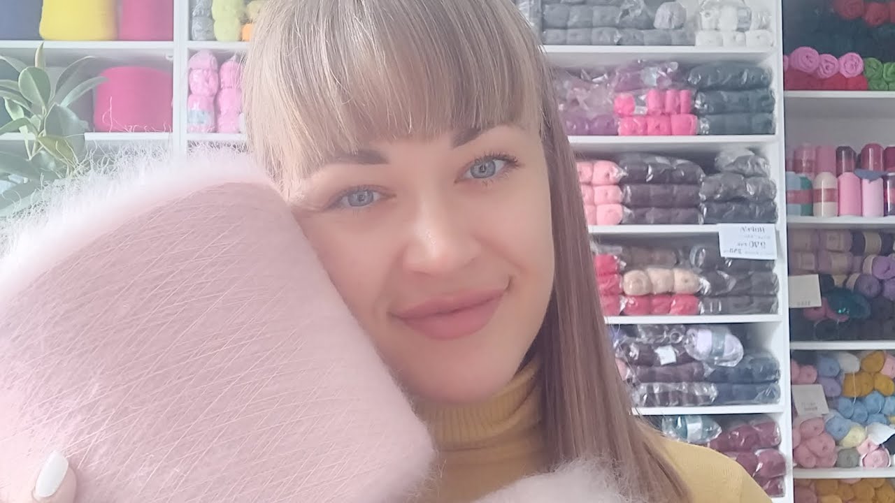 Обзор пряжи ШОК норка. Самая дешёвая норка?? обзор цветов и образцов ...