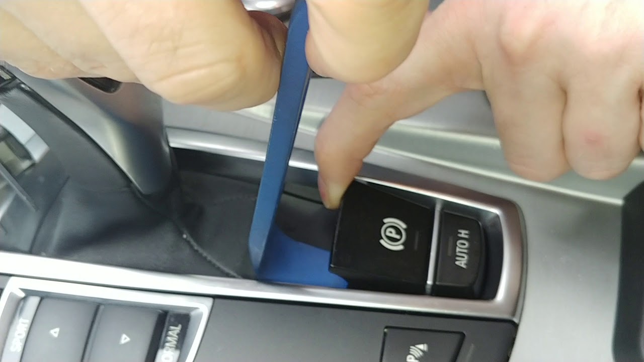 BMW Schalter / Knopf von der Handbremse / Feststellbremse wechseln