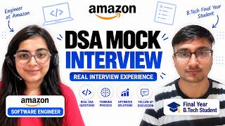 Live DSA Mock Interview with an Amazon SDE