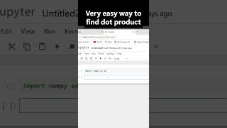 Dot Product in Python Using NumPy 🔥 | Easy Explanation with Example #Shorts #pythontutorial #learnpy